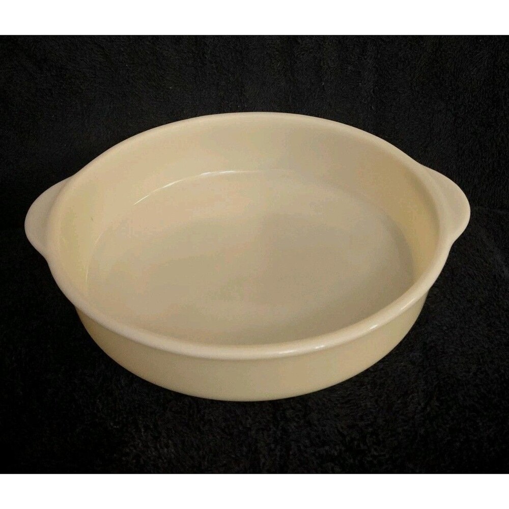 Vintage Fire King Milk Glass Ivory Oven Glass Casserole Dish Collectible Cooking